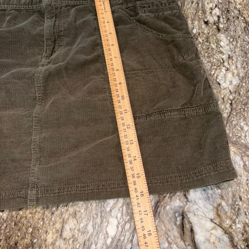 Corduroy Mini Skirt Outdoor Utility Gorpcore Women 16 Olive Green Columbia
